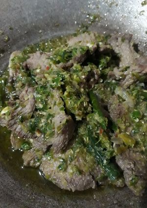 Foto resep Dendeng basah cabe ijo mantap😋