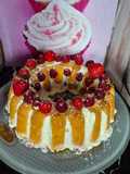 Charlotte aux fraises 🍓 et framboises