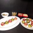 Mawa apple stuff with dryfruits (sweet dish)