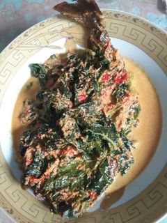 Foto resep #BikinRamadhanBerkesan Gulai ikan sale daun ubi dan daun pepaya