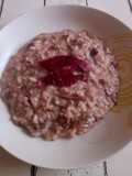 Risotto con radicchio e speck