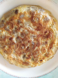 Una foto de Tortilla de berenjena. #saboresdeotoño