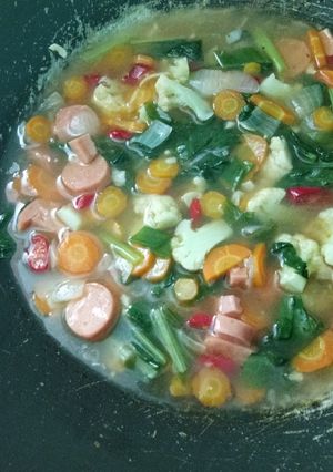 Foto resep Capcay Kuah Merah Sederhana