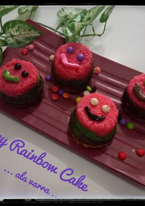 Foto resep Fancy Rainbow Cake