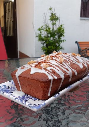 Una foto de Budín de zanahoria y nueces