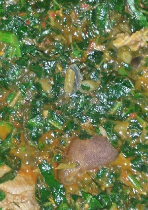 A picture of Veggie soup.