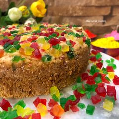 A picture of Whole Wheat Tutti Frutti Cake.