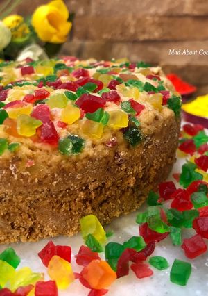 A picture of Whole Wheat Tutti Frutti Cake.
