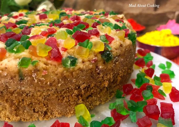 Whole Wheat Tutti Frutti Cake Recipe by MadAboutCooking - Cookpad