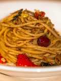 Spaghetti di Lenticchie Gialle alle Acciughe, e Limone e Bottarga