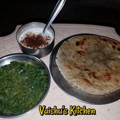 Fenugreek sabji methi bhaji A picture of Fenugreek sabji methi bhaji.