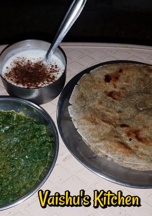 A picture of Fenugreek sabji methi bhaji.