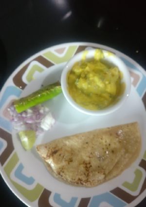 A picture of Besan pithla recipe.