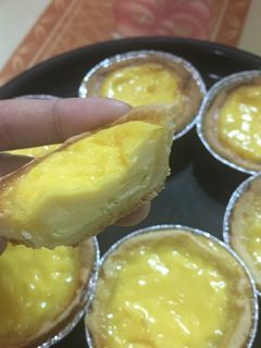 Hình của món Egg tart - bánh trứng.