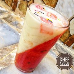 A picture of Watermelon panna-cotta.
