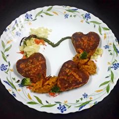 A picture of Broccoli hearts.