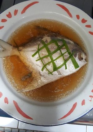 Foto resep Ikan tim bawal hongkong