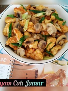 Foto resep Ayam Cah Jamur