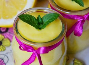 Zdjęcie przepisu Lemon curd (angielski krem cytrynowy).