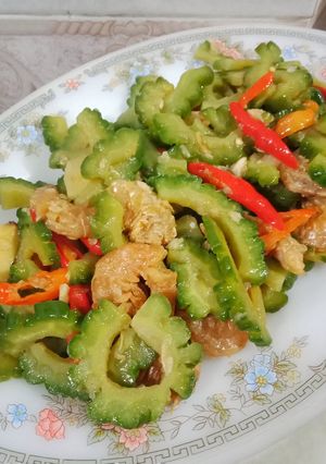 Foto resep Oseng Pare Pedas