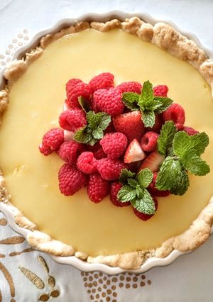 A picture of French Lemon Tart.