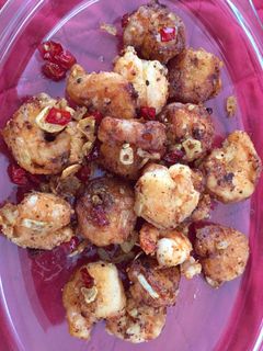 Foto resep 5. Udang goreng cabe garam