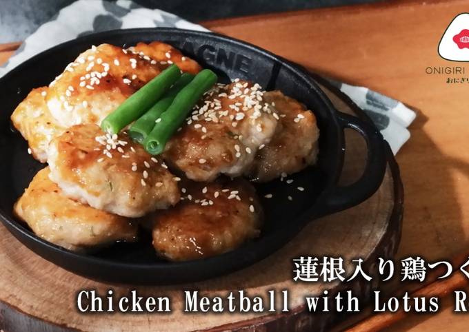 Panduan Membuat Resep Tsukune Ayam dengan Akar Lotus (Bakso Ayam ala Jepang) 蓮根入り鶏つくね