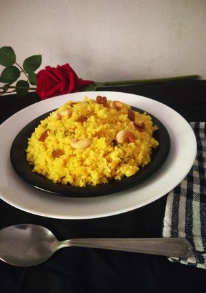 A picture of Basanti pulao.