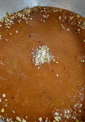A picture of Suji halwa.