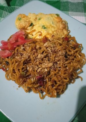 Foto resep Mie goreng telur dadar orak arik