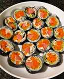 Sushi Cuộn Xúc Xích, Trứng và Cà Rốt