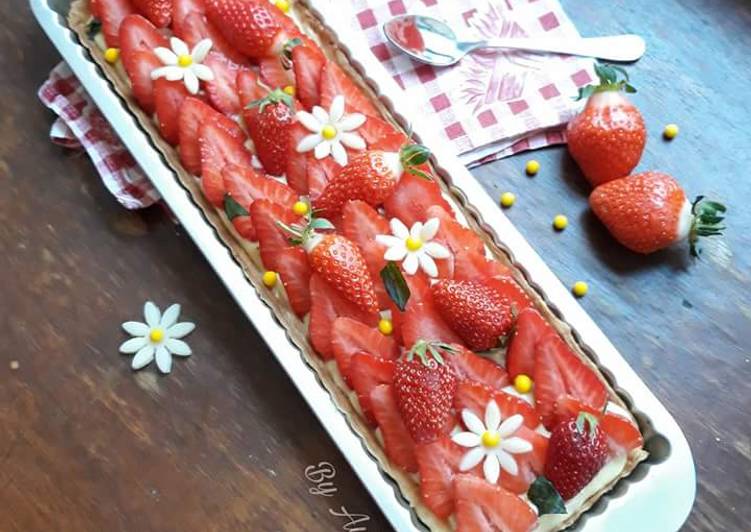 ☆Tarte Fraises & Basilic☆