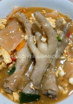 Foto resep Seblak ceker + kerupuk
