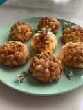 Panellets de piñones con masa de calabaza y almendra... y un toque de canela..!
