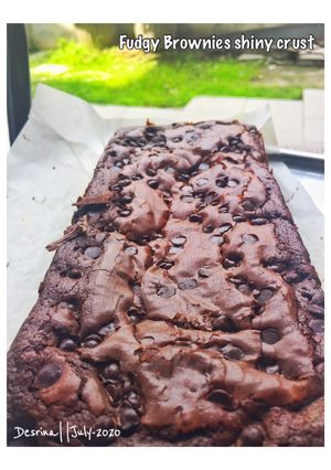 Foto resep Brownies Fudgy dan shiny crust