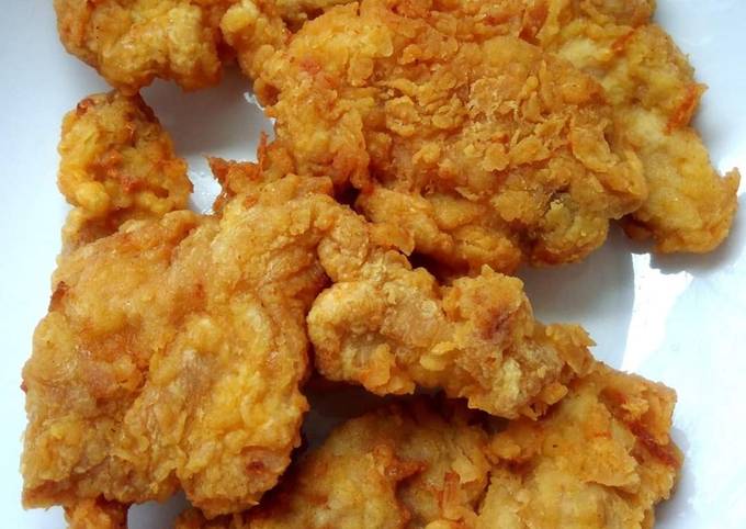 Ayam goreng tepung kilat simple serba bumbu bubuk