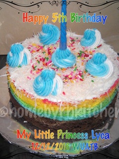 Foto resep Rainbow Cake Kukus
