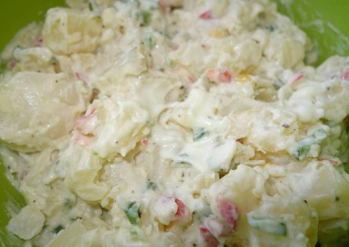 Step-by-Step Guide to Prepare Quick Peppered potato salad - Trying New Recipes