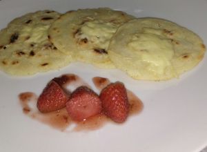 Una foto de Tortillas de maíz con queso al gratín