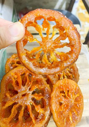 Hình của món Mứt trái cam dẻo.