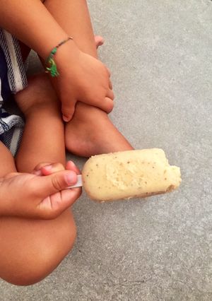 Una foto de Helado de avellana (en molde Lékué)