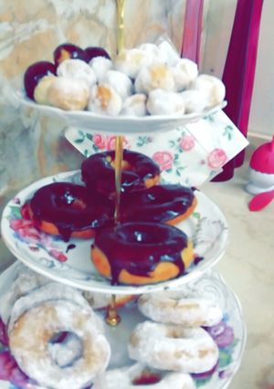 صورة لوصفة طريقة عمل دونات في البيت