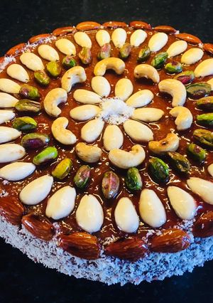 A picture of Dry Fruit Cake 🎄🎄🎄❄️❄️❄️☃️🎂.