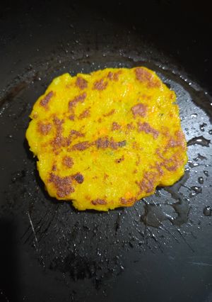 Una foto de Hamburguesa de merluza y zanahoria