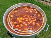 A picture of boiled crayfish