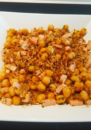 Una foto de Arroz con quinoa y garbanzos