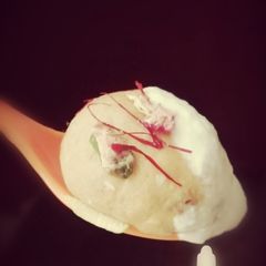 A picture of Gram flour balls besan laddu.