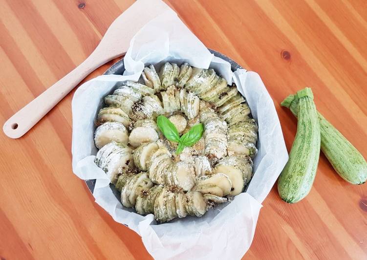 Zucchine infarinate e gratinate al forno