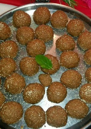 A picture of Churma ladoo.