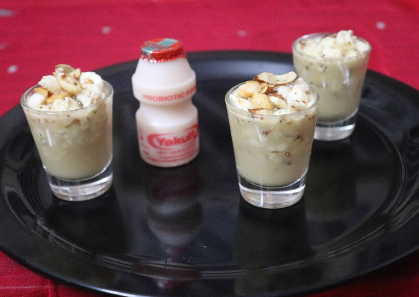 Makhana Shots with Yakult